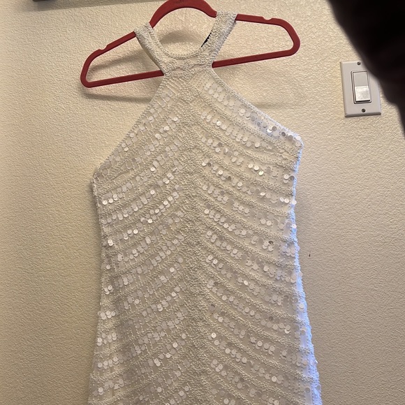 Lulus crystals and feathers dress - Picture 7 of 7